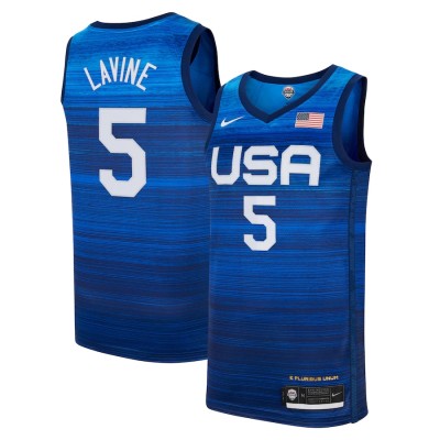 Youth Nike Zach LaVine Navy USA Basketball 2020 Summer Olympics Player Jersey